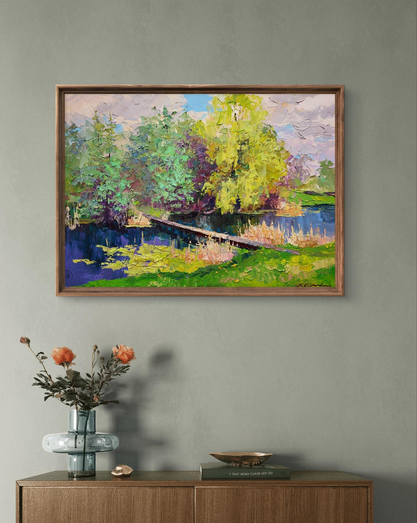 Oil painting Bridge Boris Serdyuk