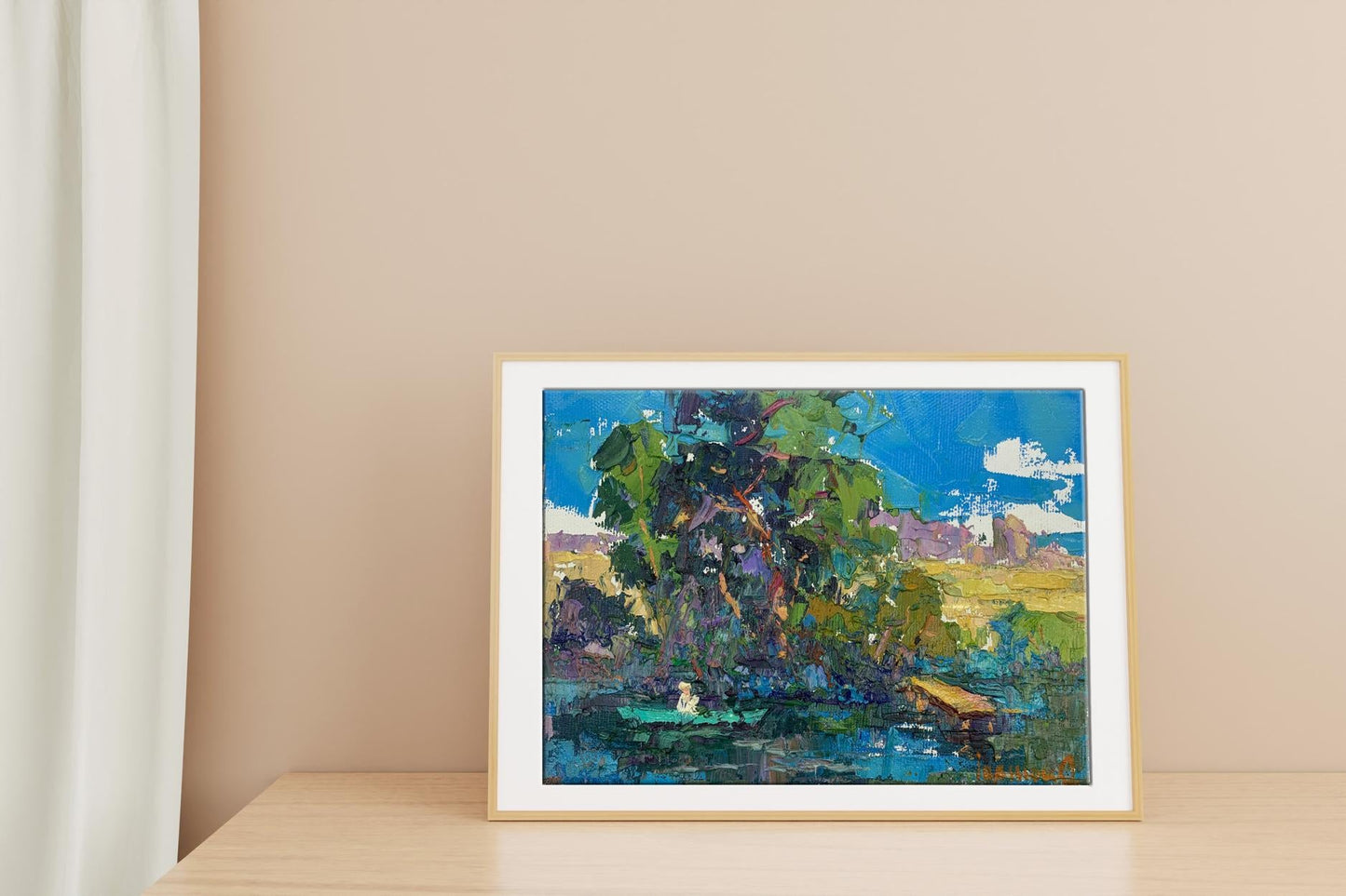 Oil painting Summer day