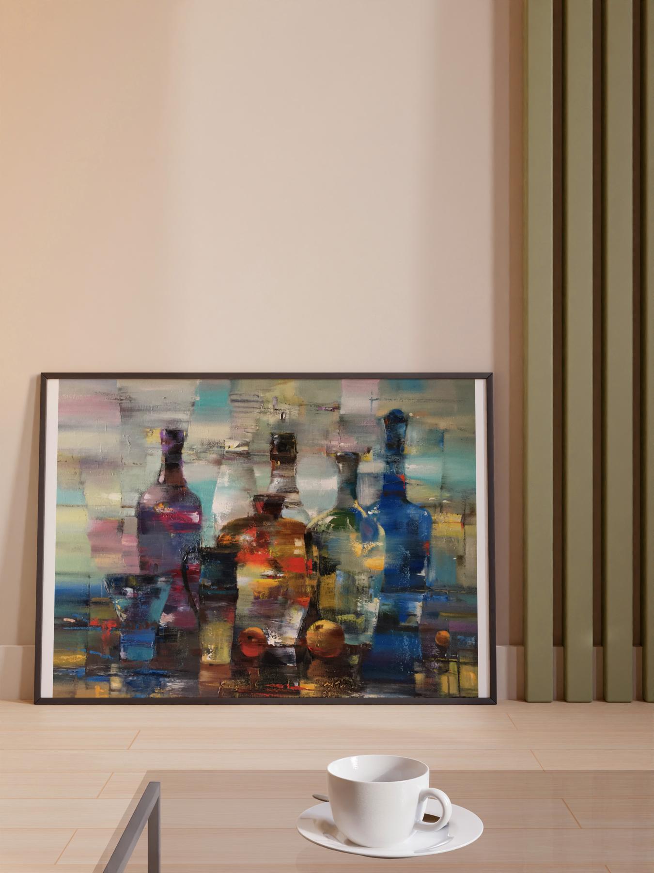 Abstract oil painting