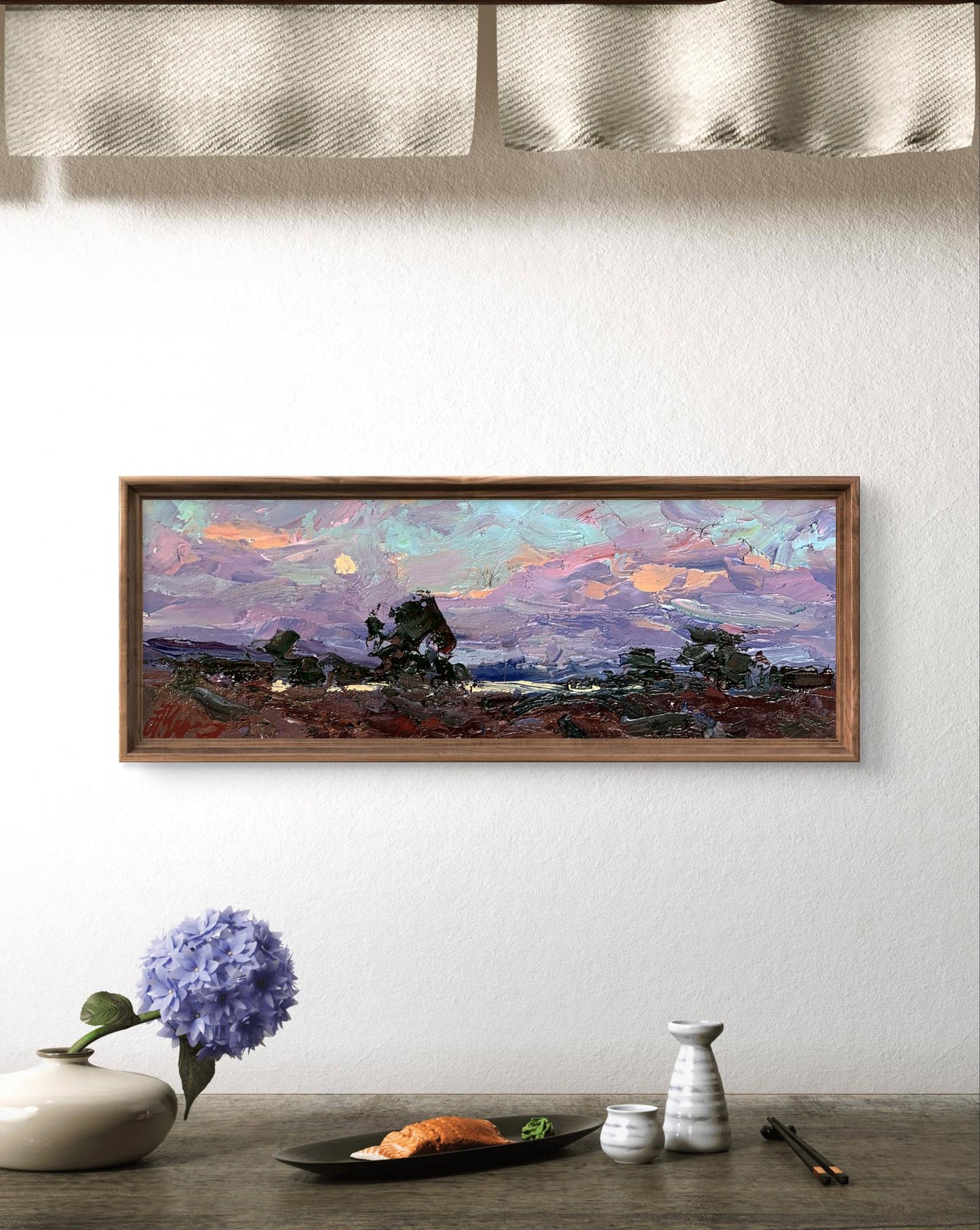 Oil painting Night is coming Oleksiyander Cherednichenko