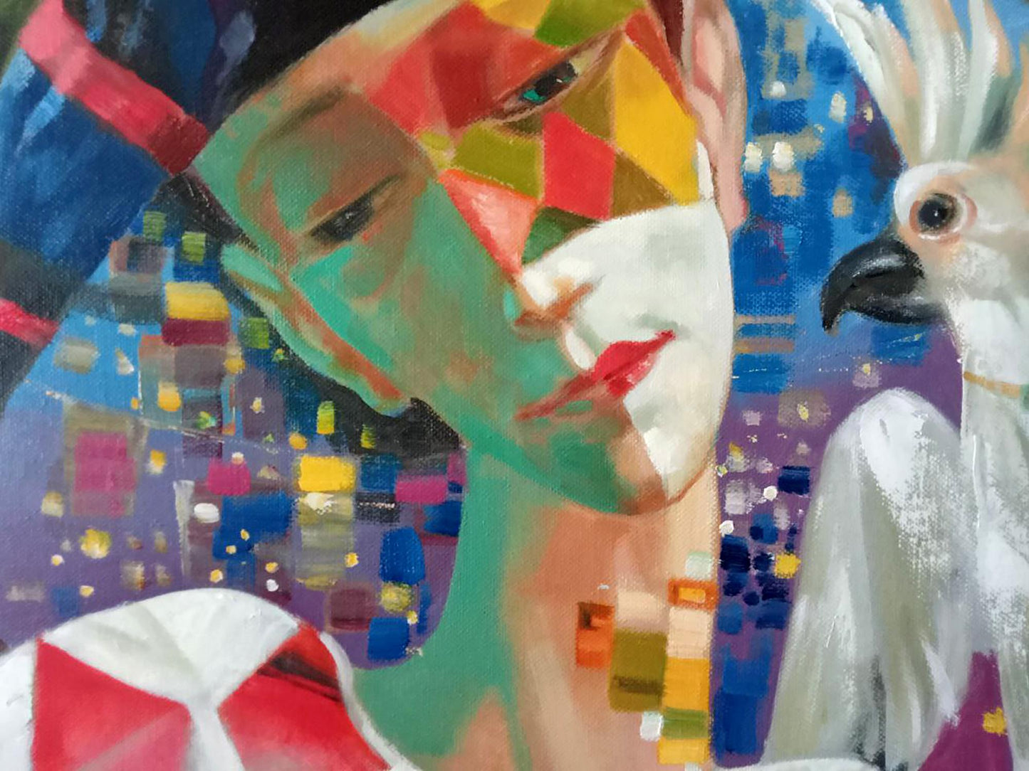 Abstract oil painting Serenade Anatoly Borisovich Tarabanov
