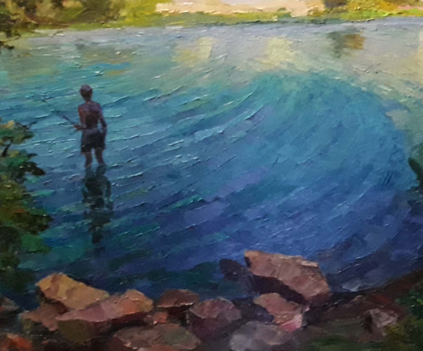 Oil painting Fishing Serdyuk Boris Petrovich №SERB 583