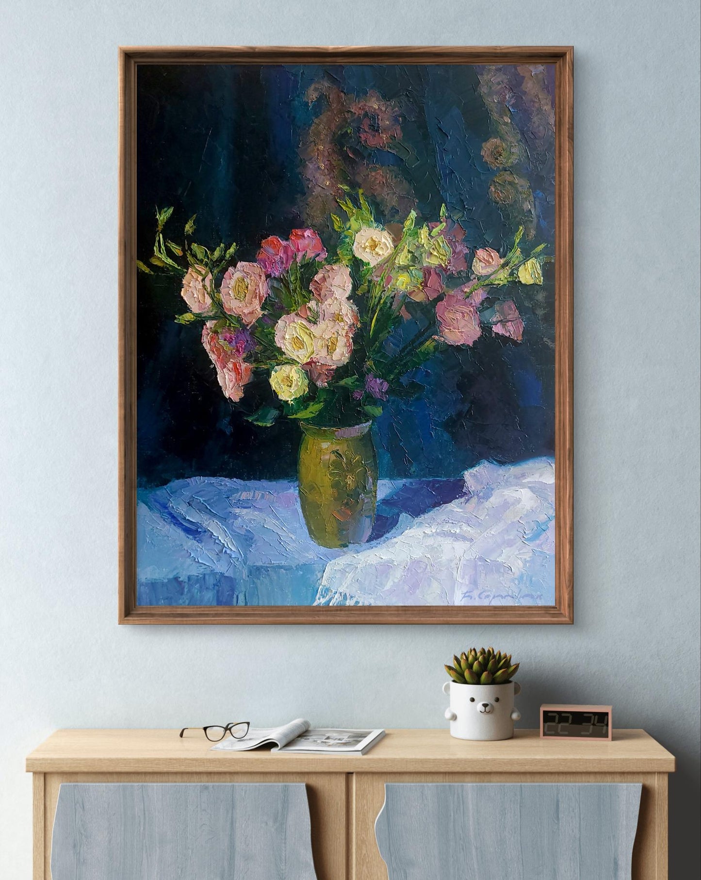Oil painting Eustoma Boris Serdyuk