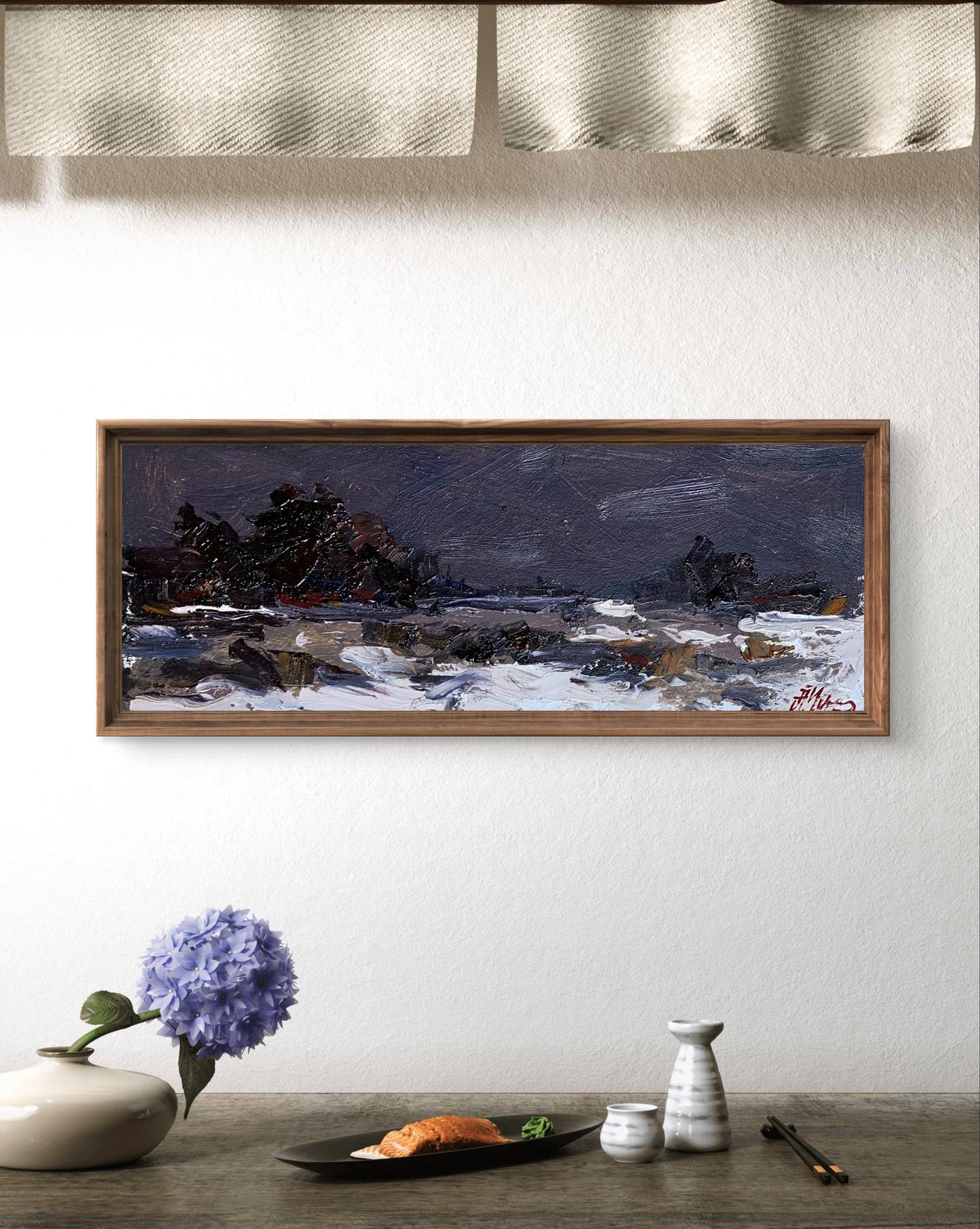 Oil painting Winter silence Oleksiyander Cherednichenko