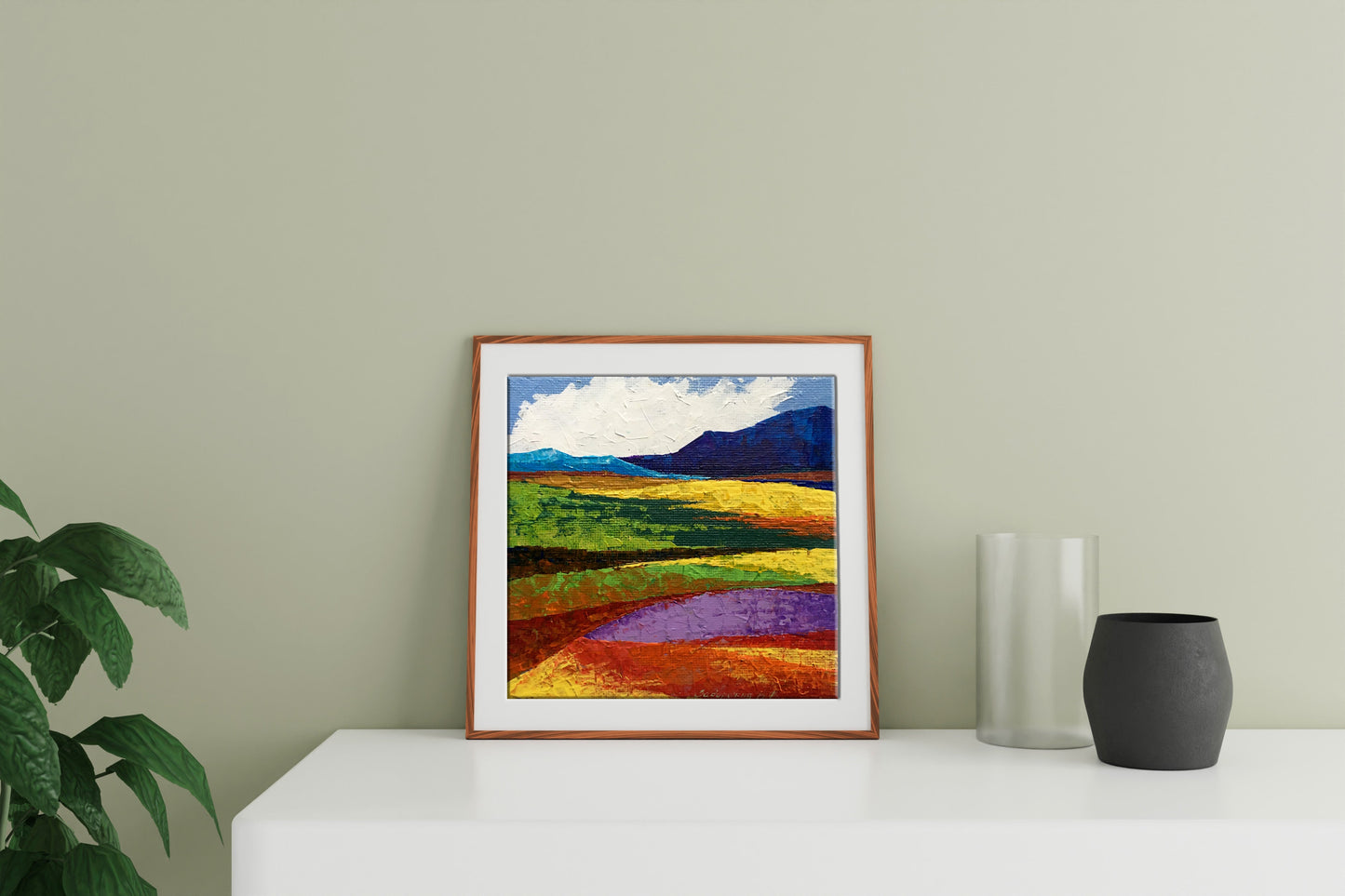Oil painting Fields and mountains Zadorozhnya V. V.