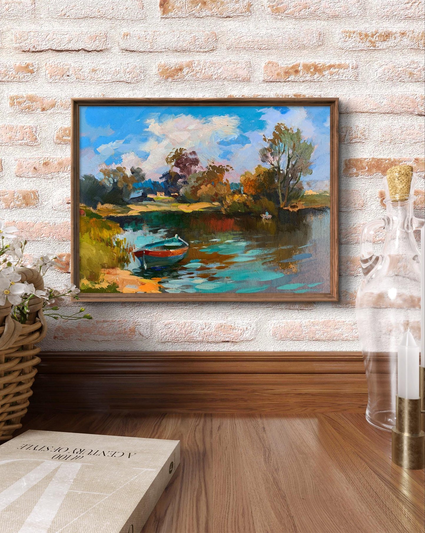 OIl painting Preparing for fishing Yuriy Suprunchuk