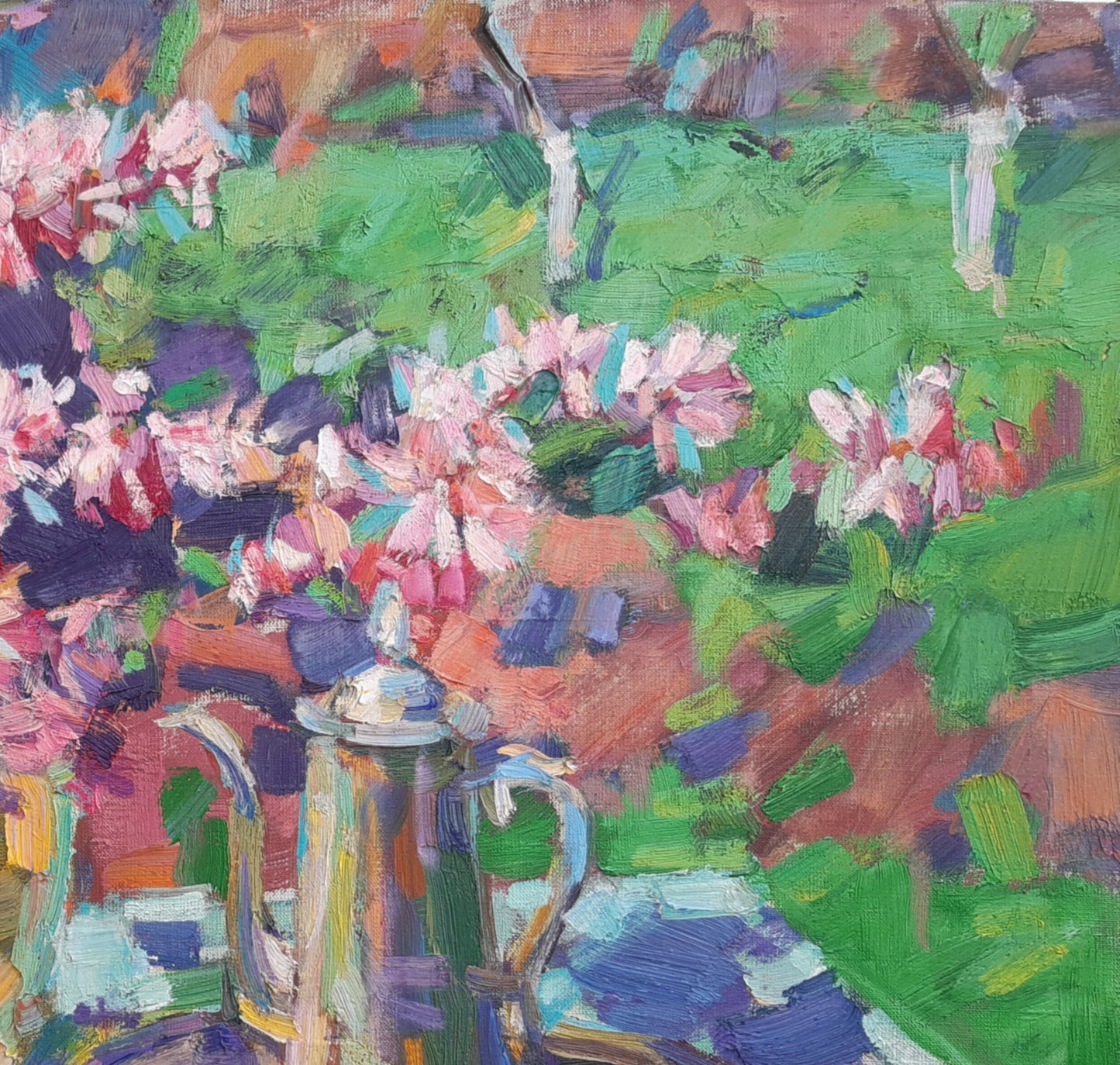 Oli painting Spring Bouquet of Flowers still life Pereta Vyacheslav