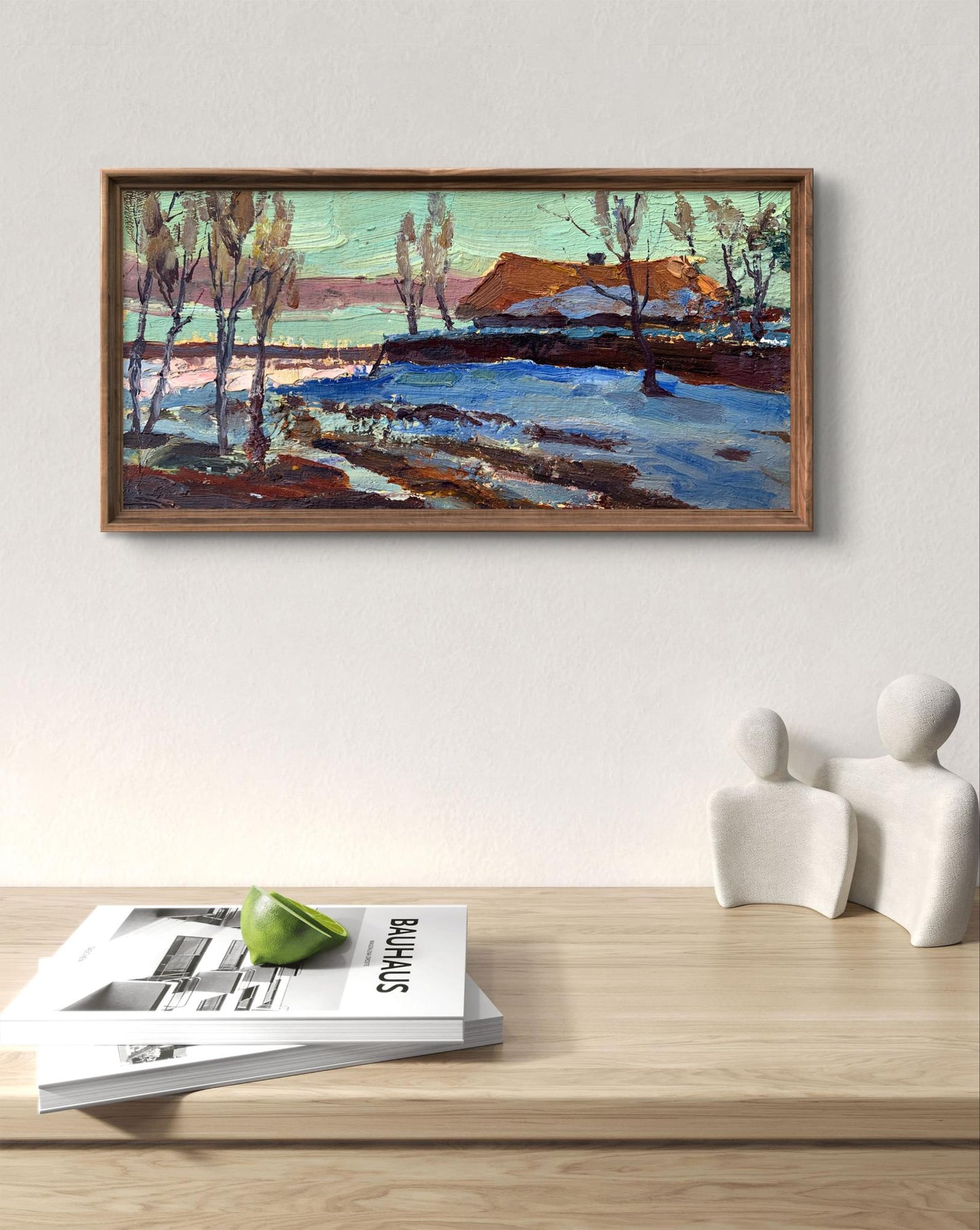 Oil painting Sunny winter day Leonid Maistrenko