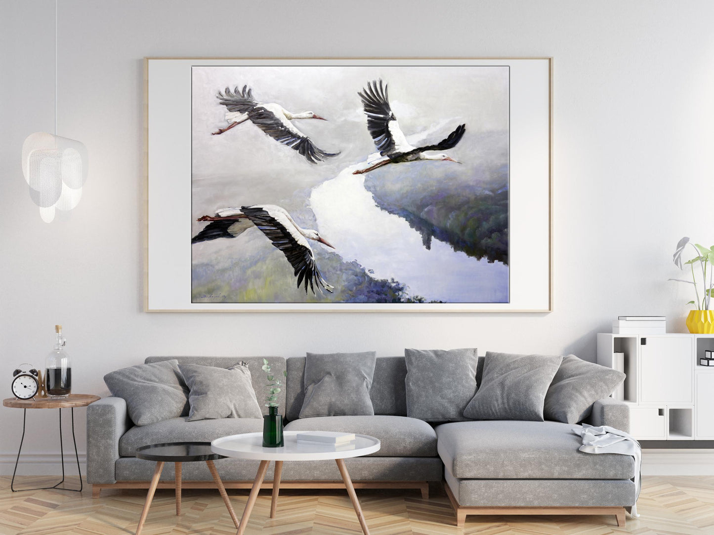 Varvarov Anatoly Viktorovich depicts a river in motion in his oil painting