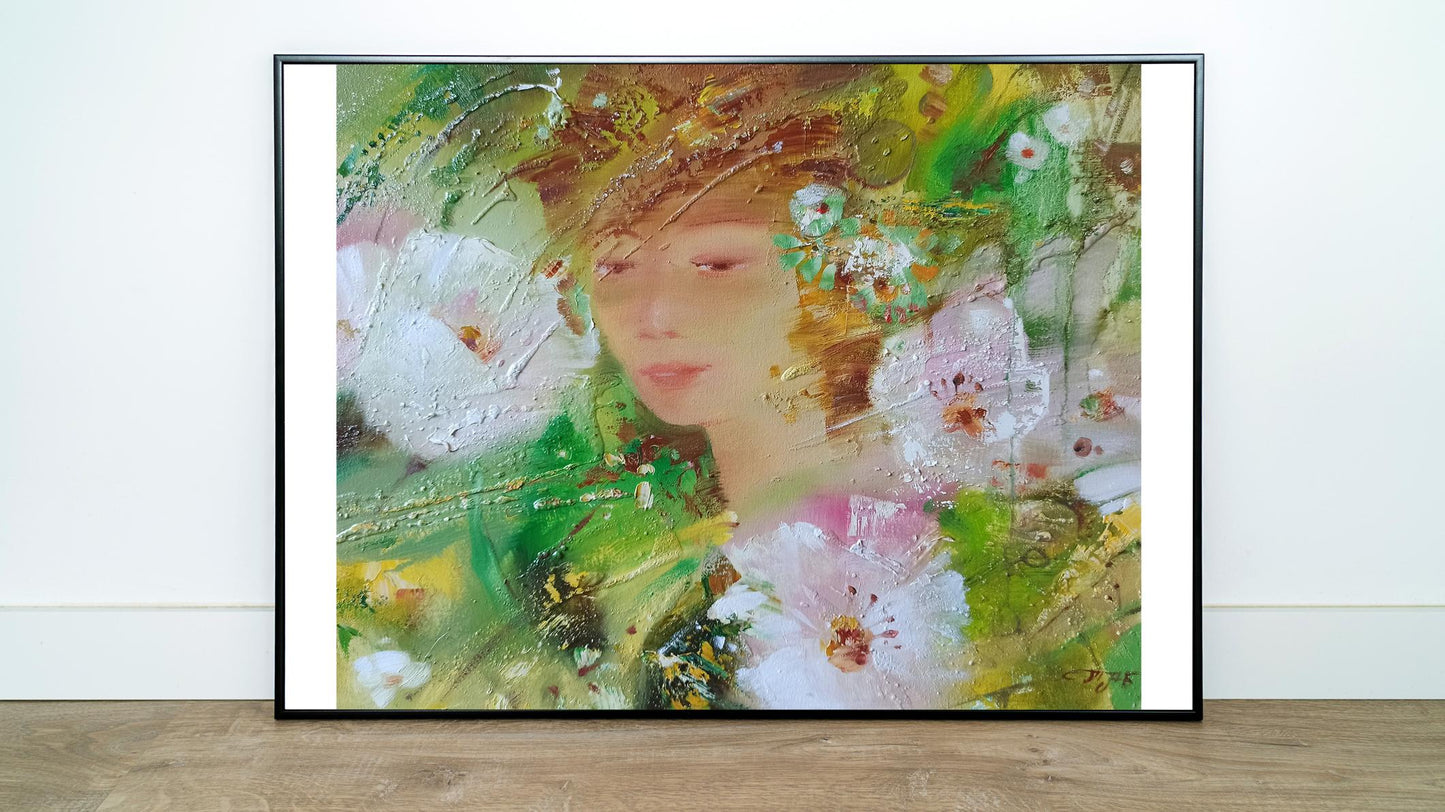 Abstract oil painting Garden Delight Anatoly Tarabanov