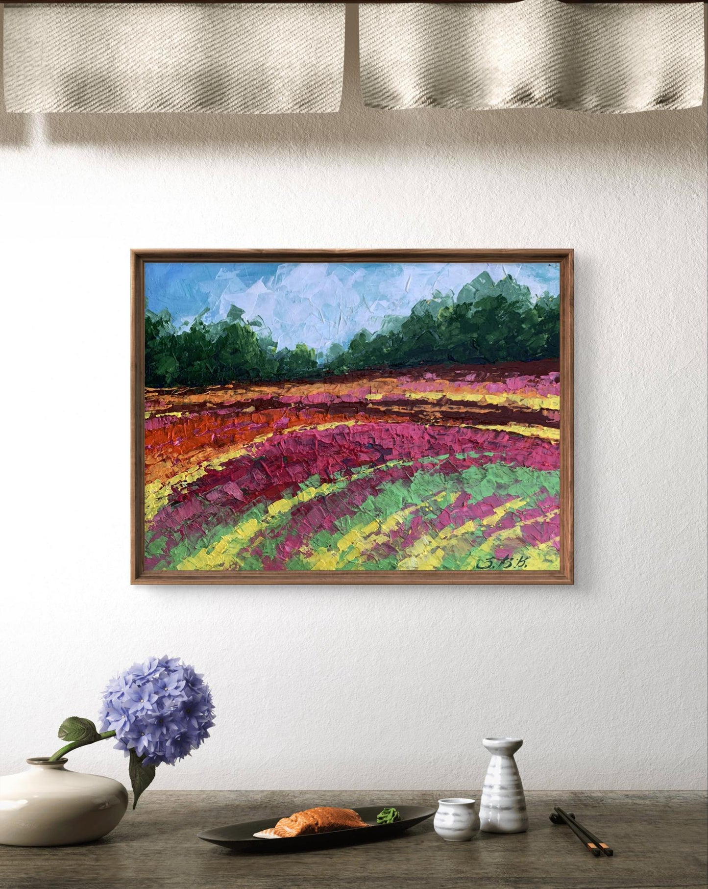 Oil painting Colorful field V. Zadorozhnya