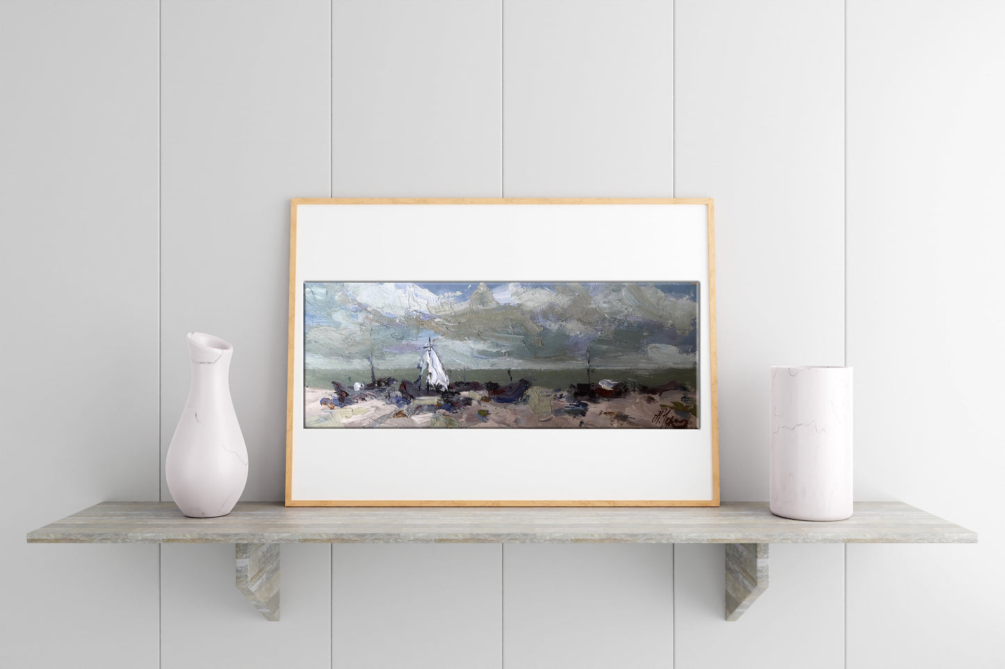 Oil painting Beach