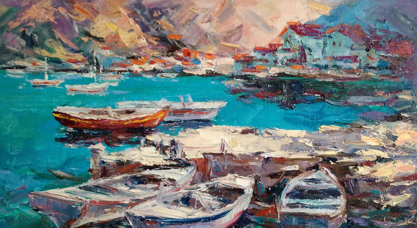Oil painting Morning Seascape