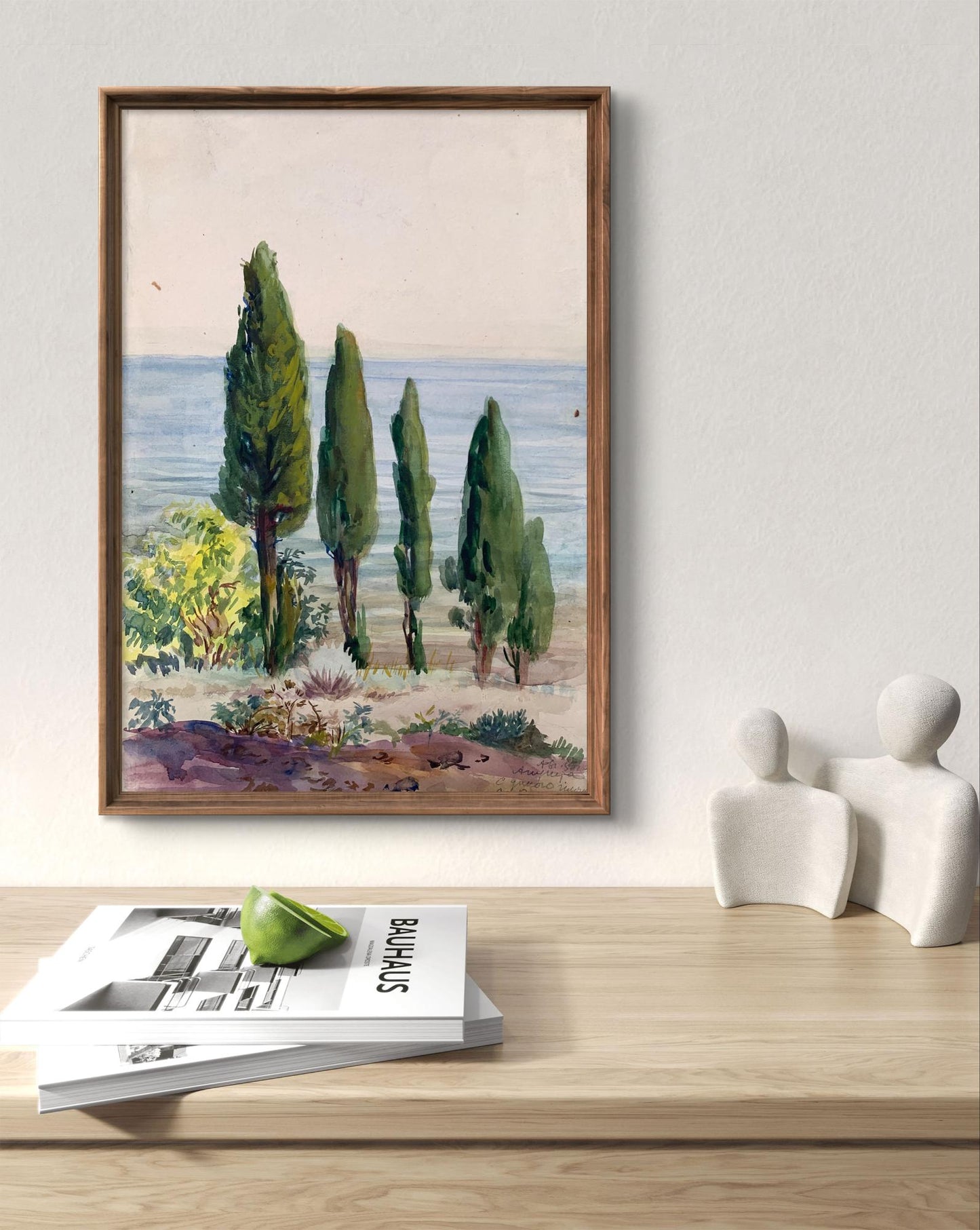 Watercolor painting Holidays at the resort Unknown artist