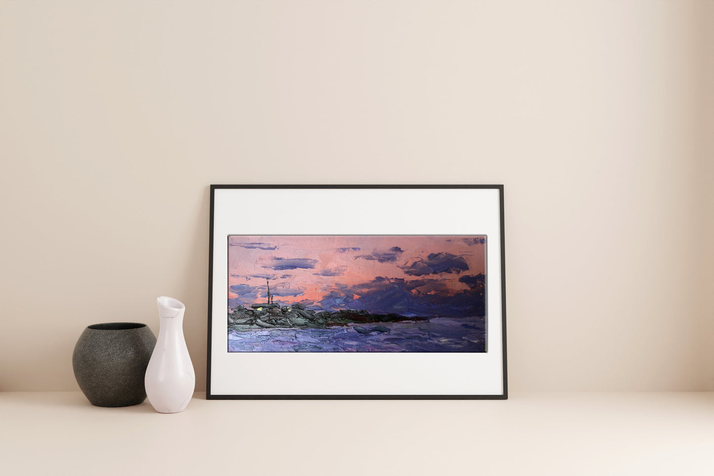 Oil painting Sunset