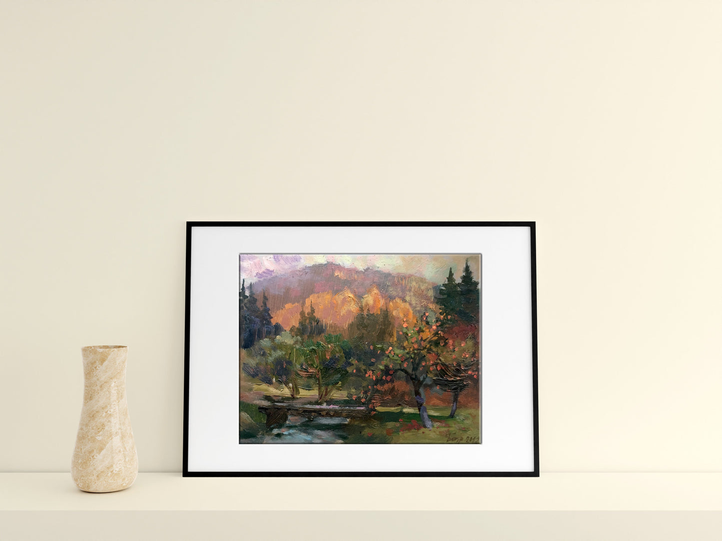 Oil painting Carpathian autumn Batrakov Vladimir Grigorievich