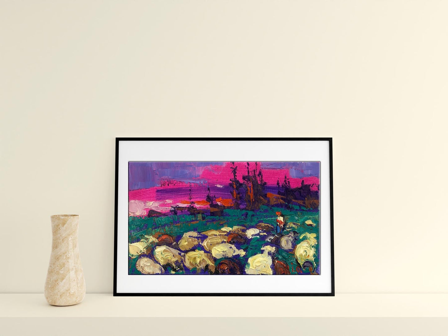 "Meadow Scene" by Alex Ivanyuk in oil