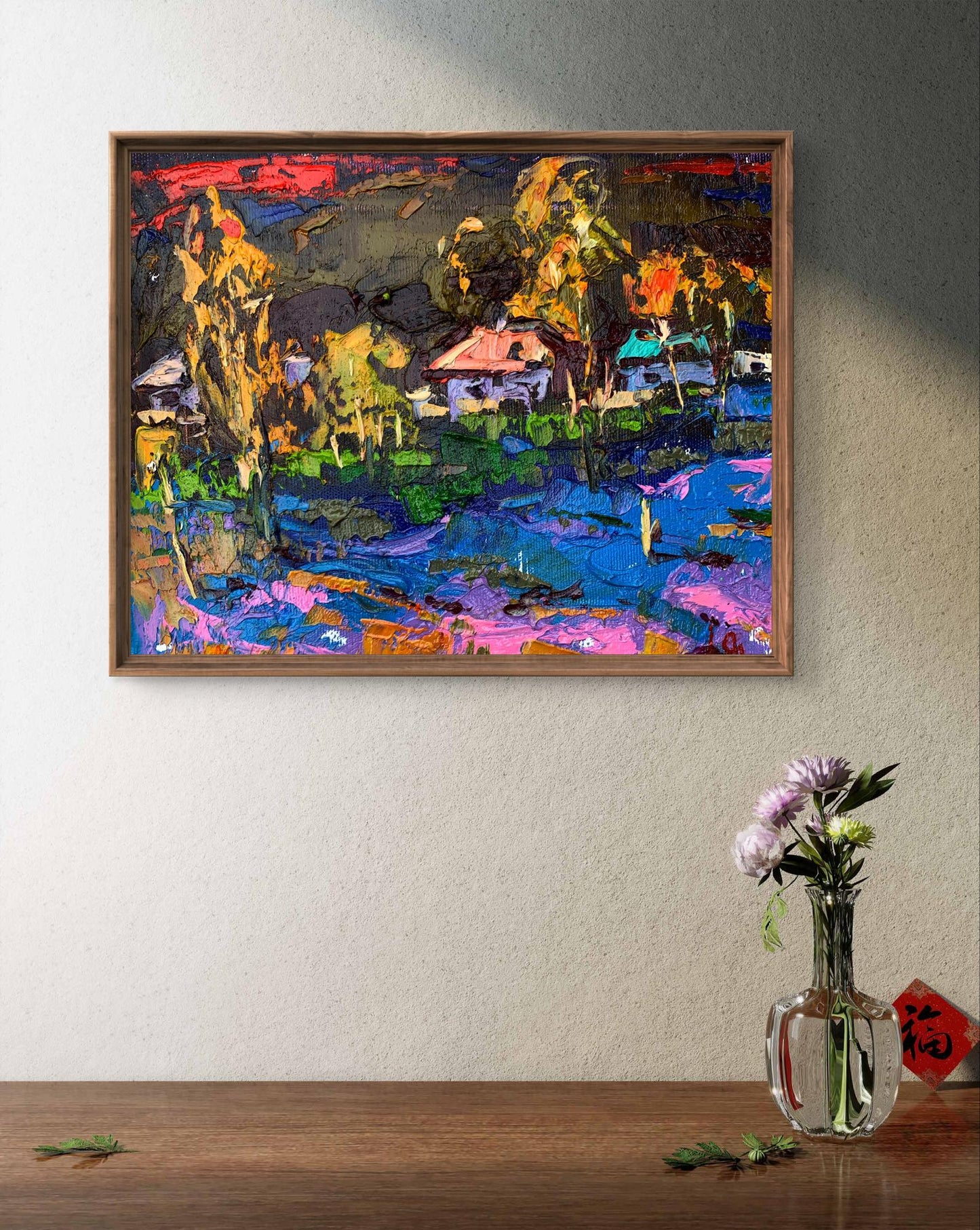 Oil painting Night has come Ivanyuk Oleksiy