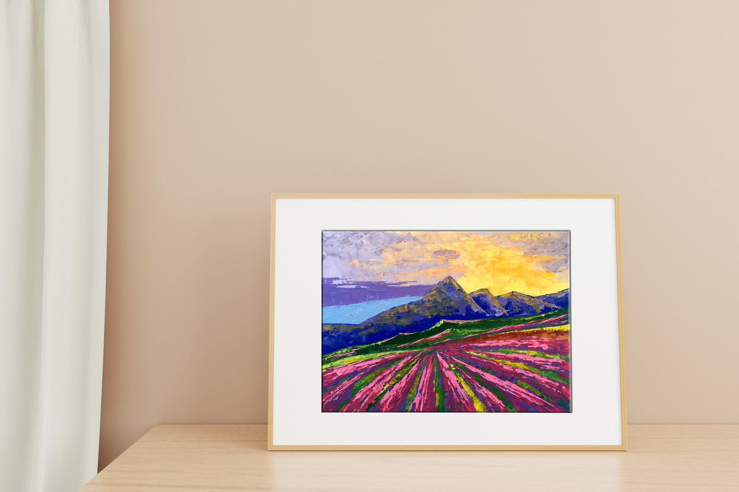 Oil painting Sunrise on the mountains Zadorozhnya V. V.
