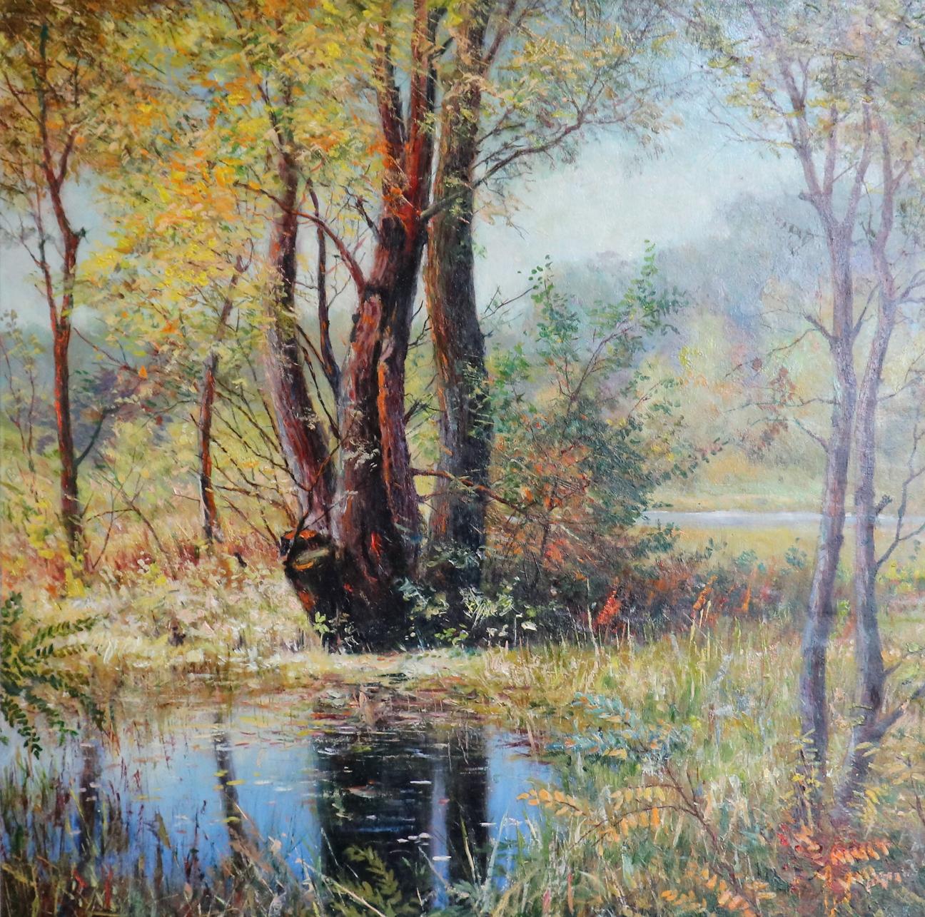 Oil painting Road to the forest Anatolii Duhnevich