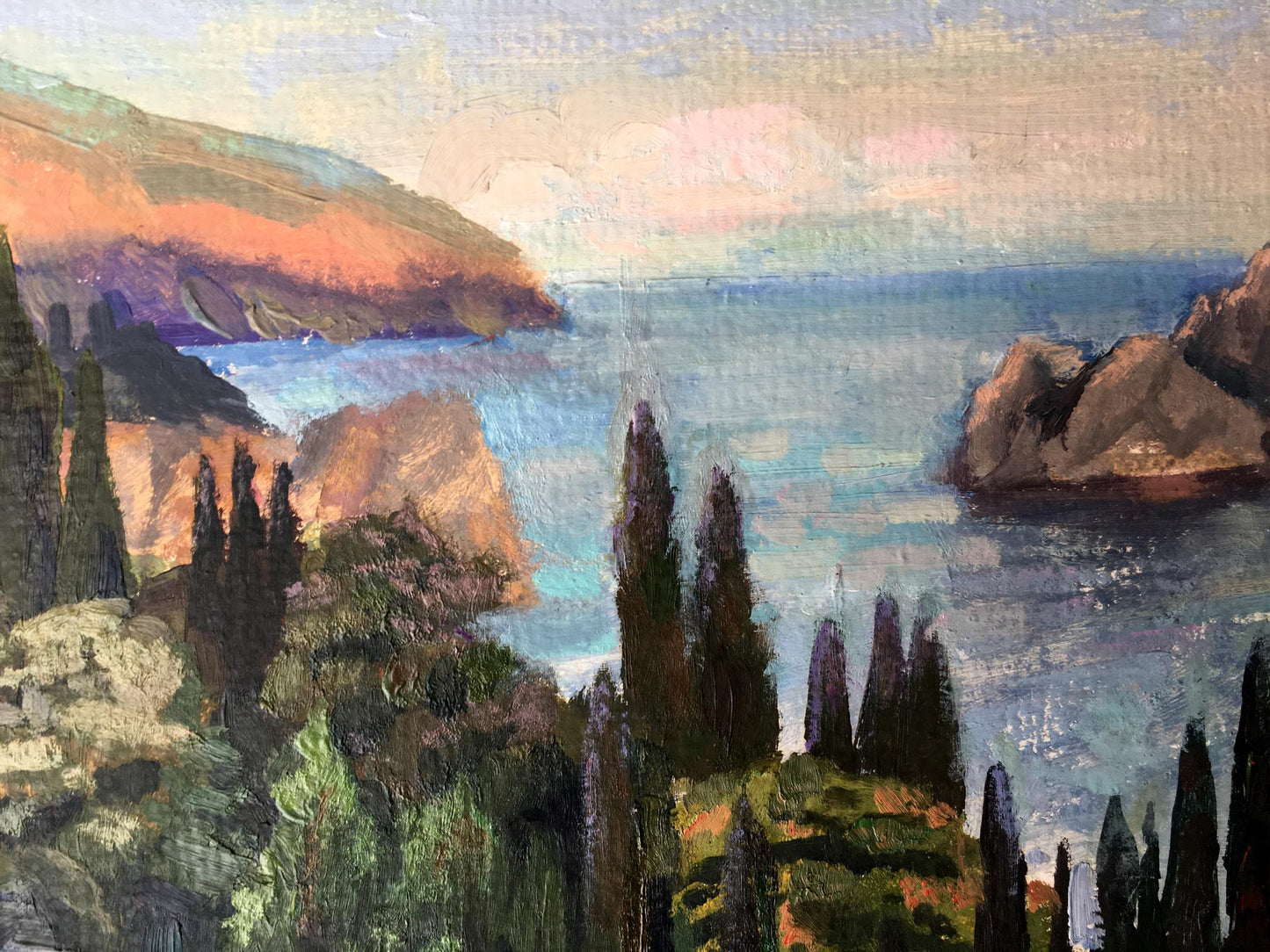 Oil painting Gurzuf Batrakov Vladimir Grigorievich