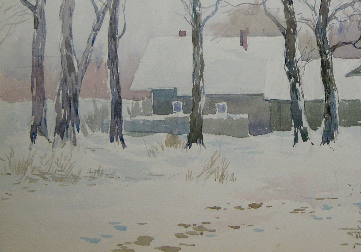 Winter Rural street