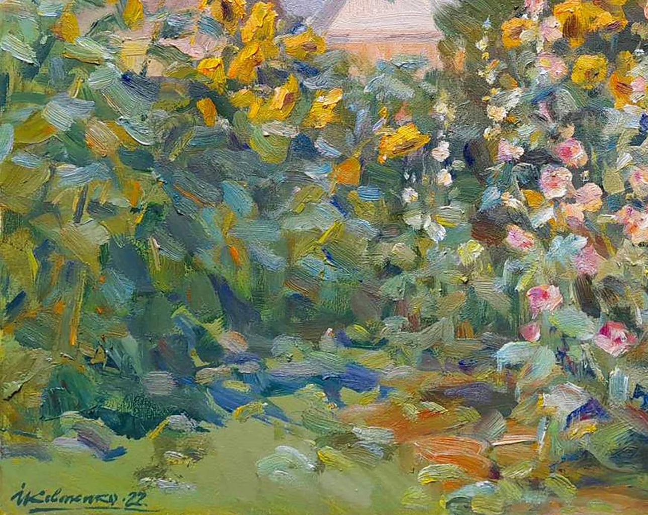 Oil painting Rural landscape