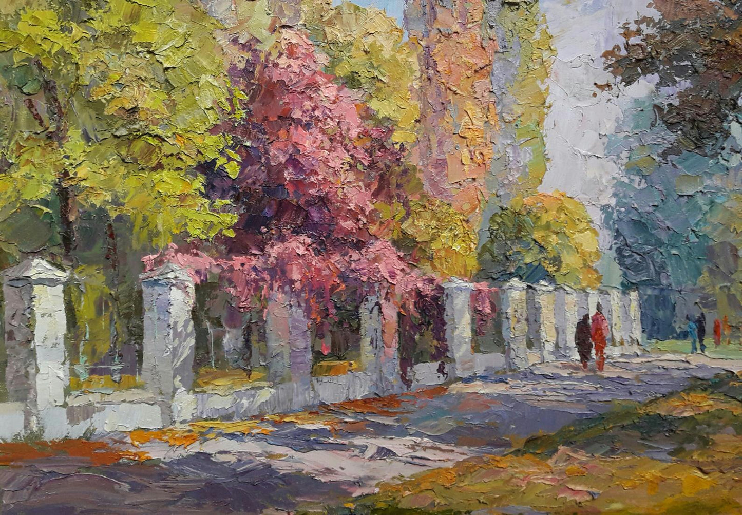 Oil painting Autumn Alley Serdyuk Boris Petrovich