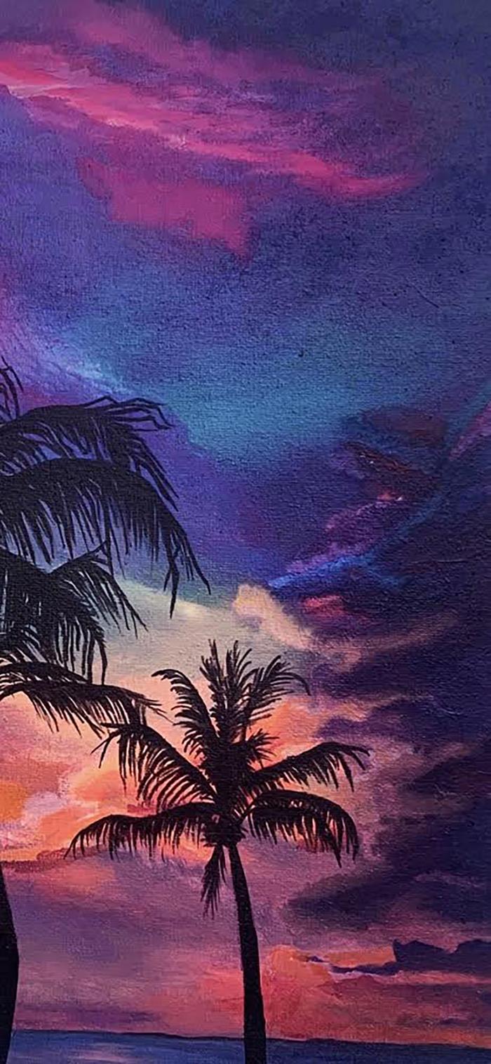 Acrylic painting Cloud