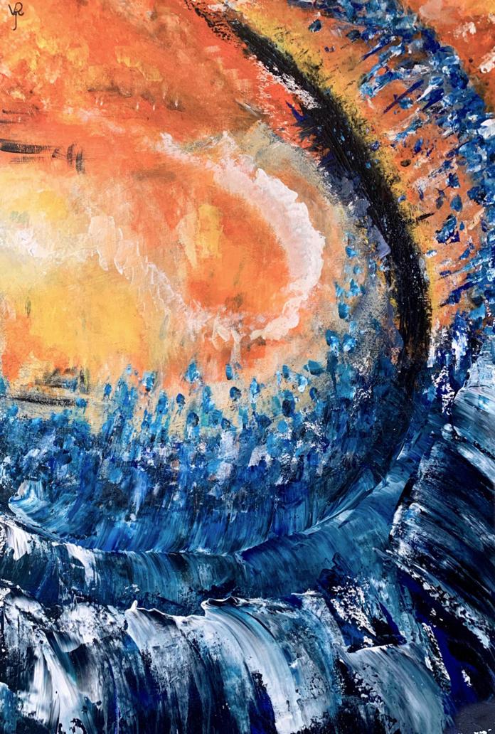 Modern acrylic abstraction