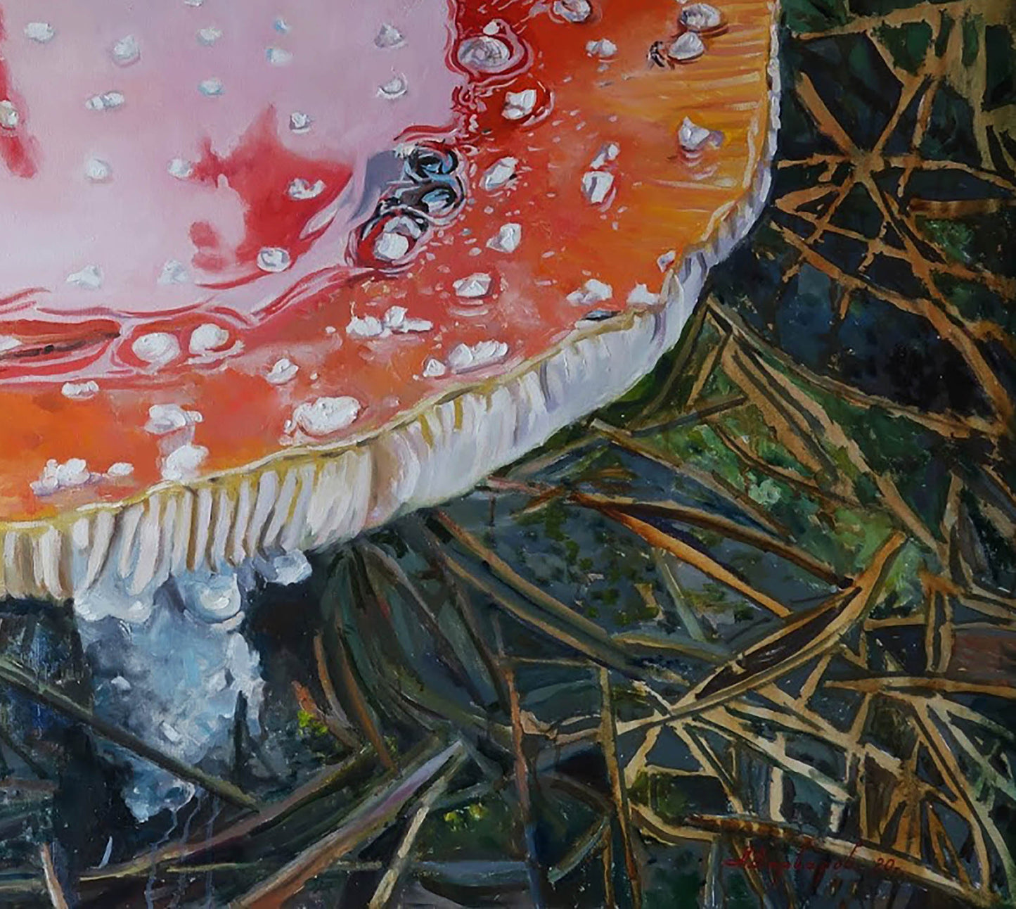 Oil painting Lake Varvarov Anatoly Viktorovich