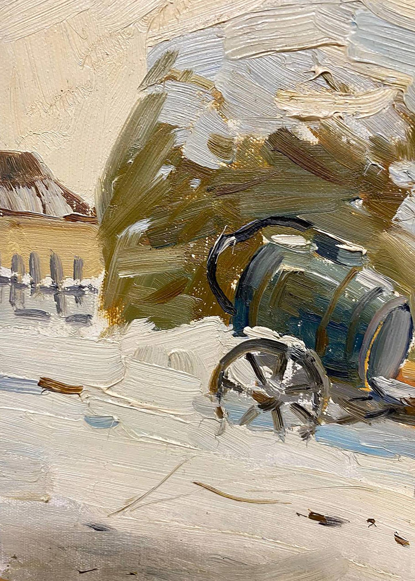 Oil painting Early winter Unknown artist