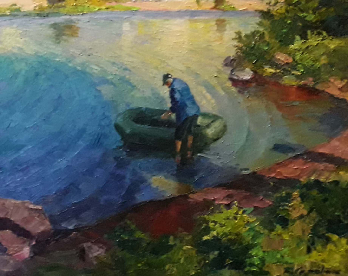 Oil painting Fishing Serdyuk Boris Petrovich №SERB 583