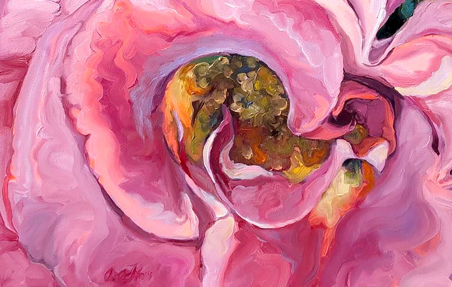 painting with Flowers Osnach Olesia