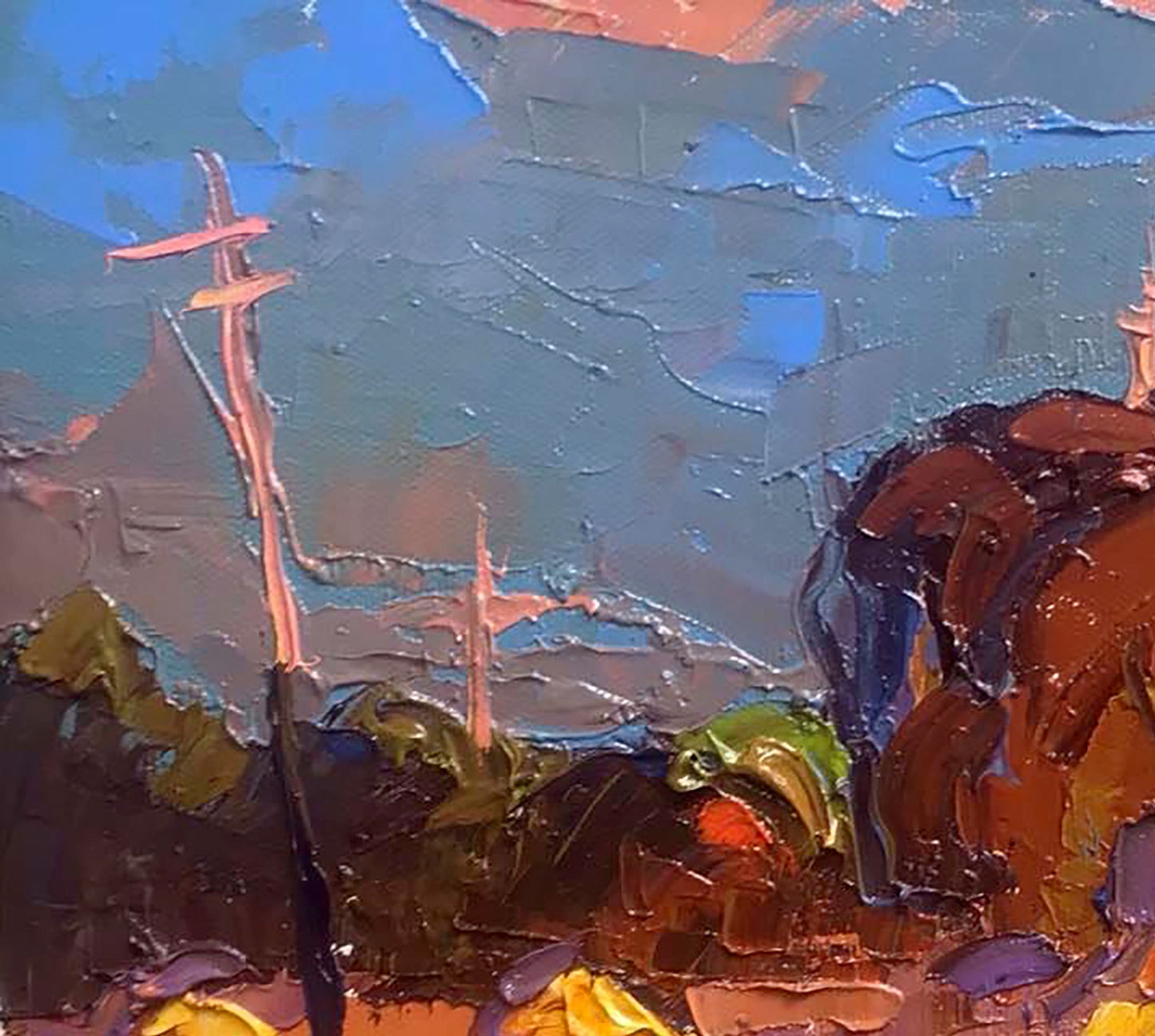Oil painting evening