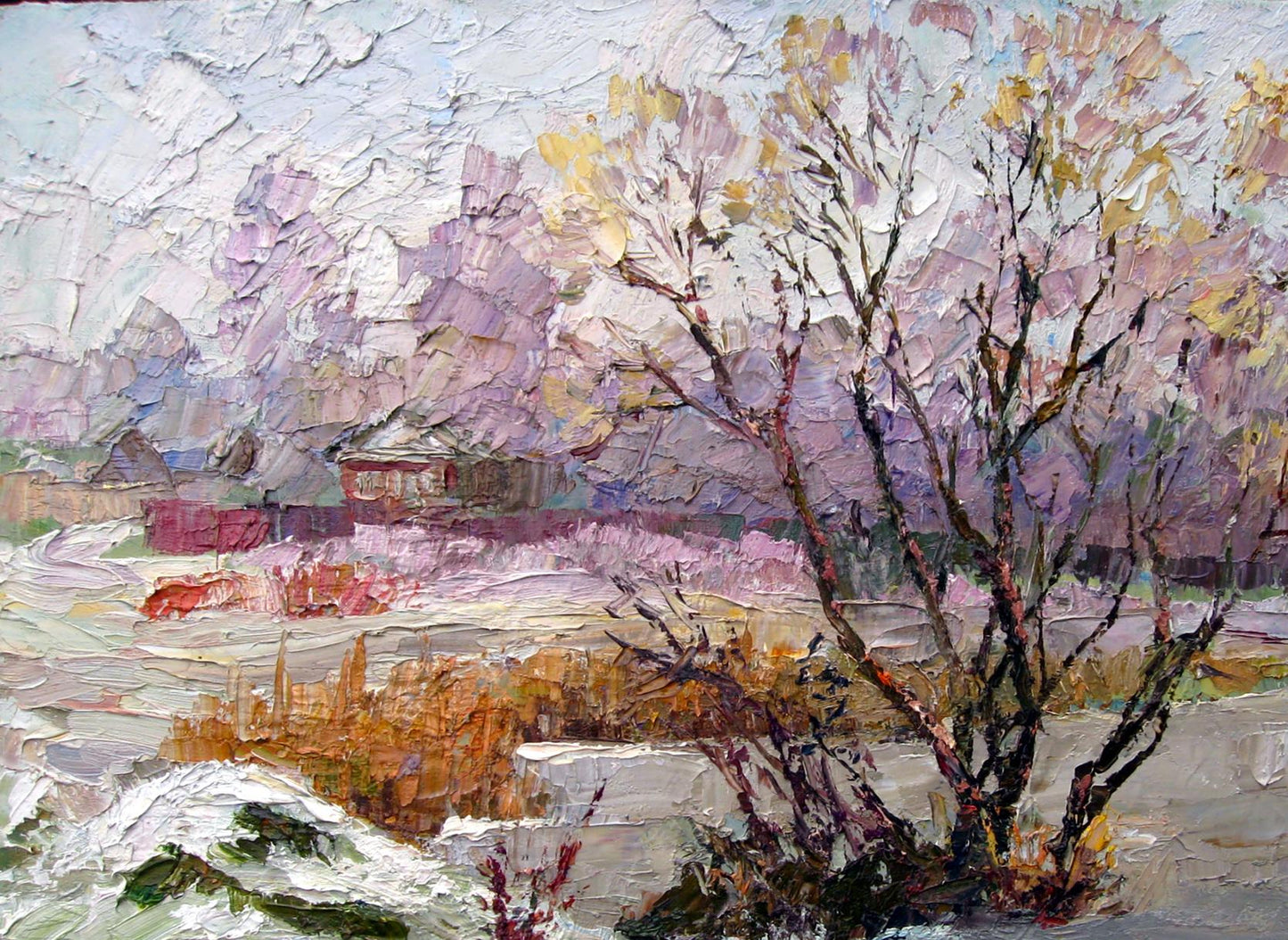 Oil painting Winter Crystal Serdyuk Boris Petrovich