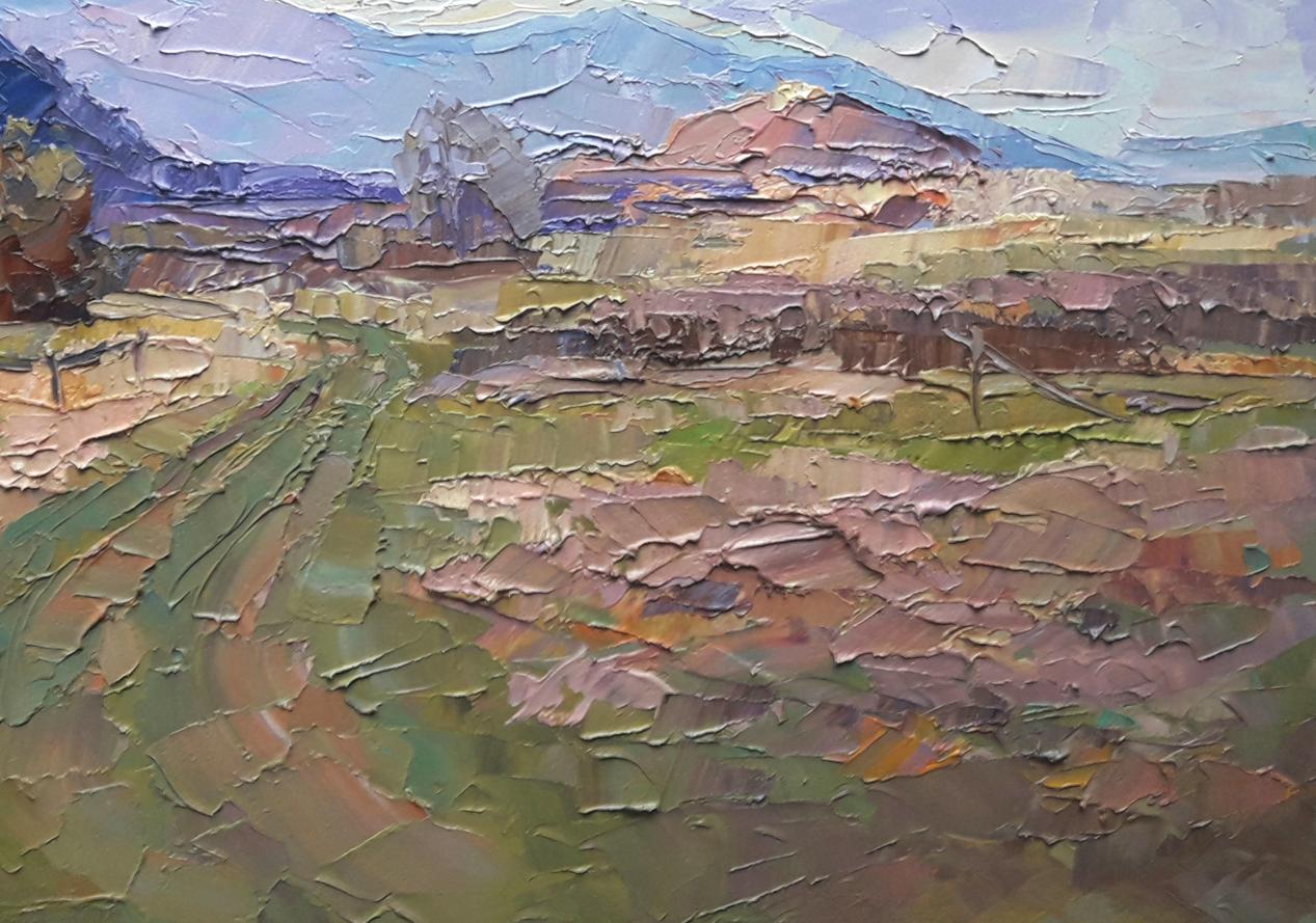 Oil painting Transcarpathian distance Serdyuk Boris Petrovich