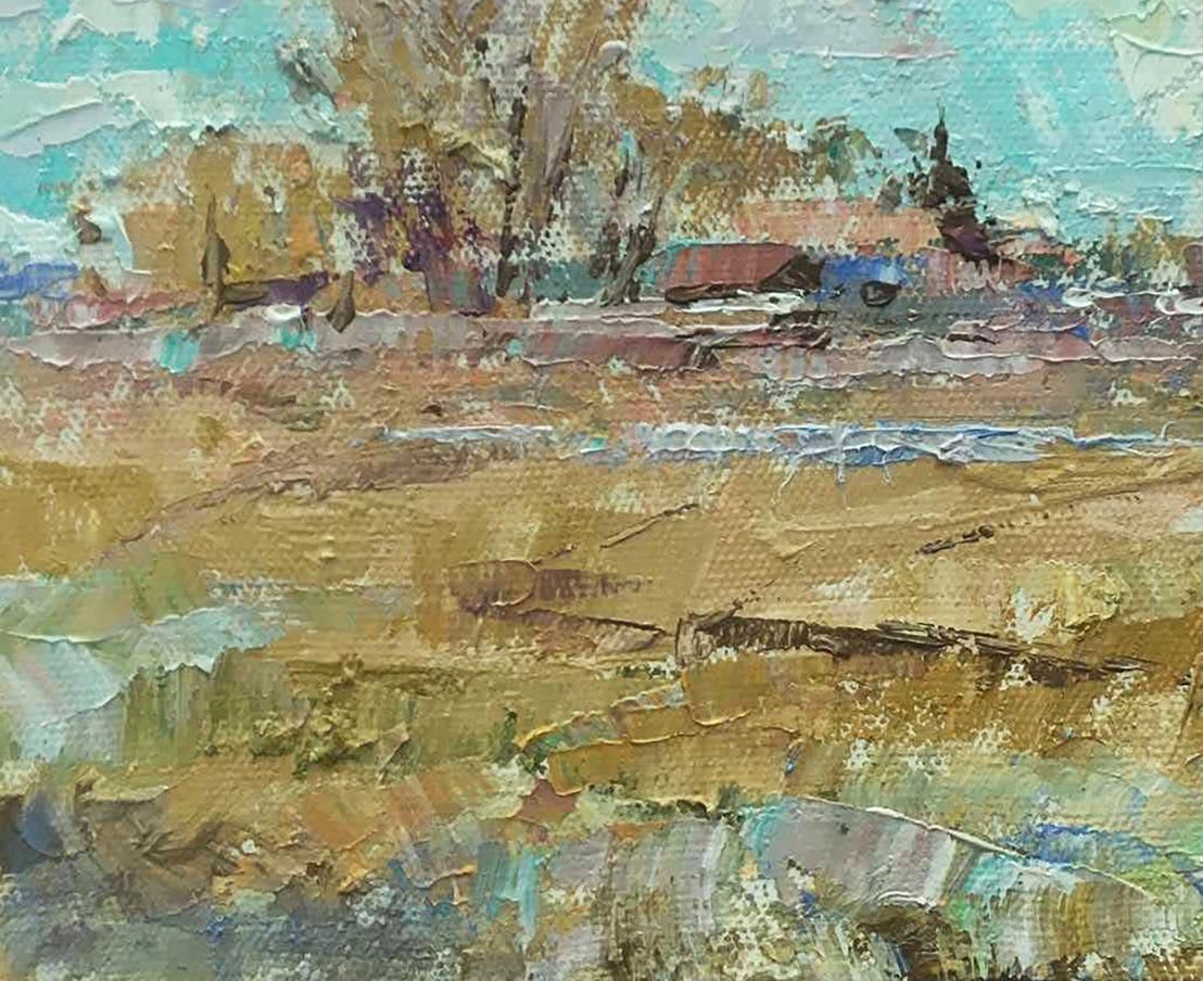 Oil Painting Village landscape