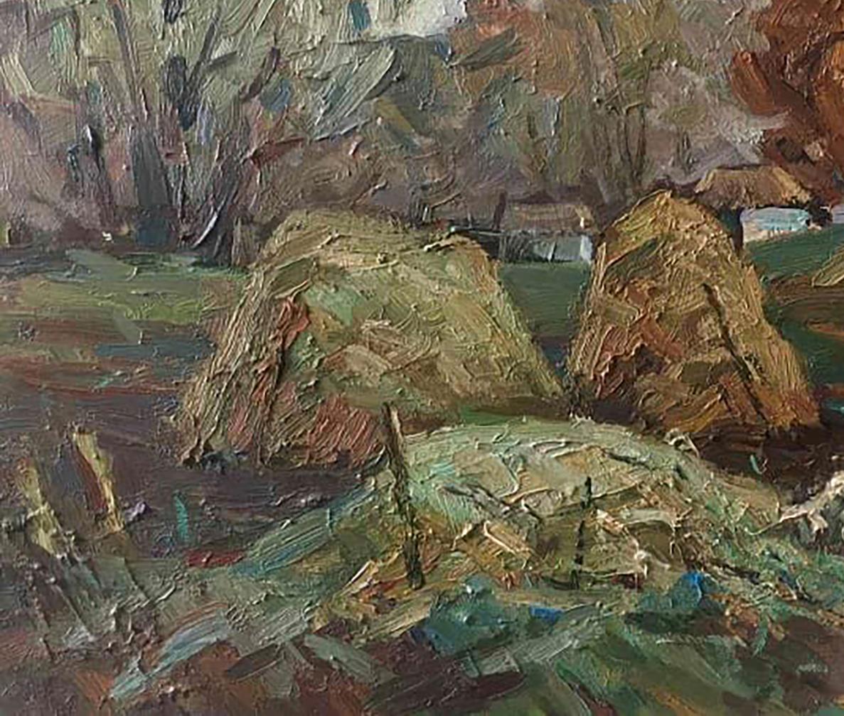 Village landscape Art Autumn Landscape