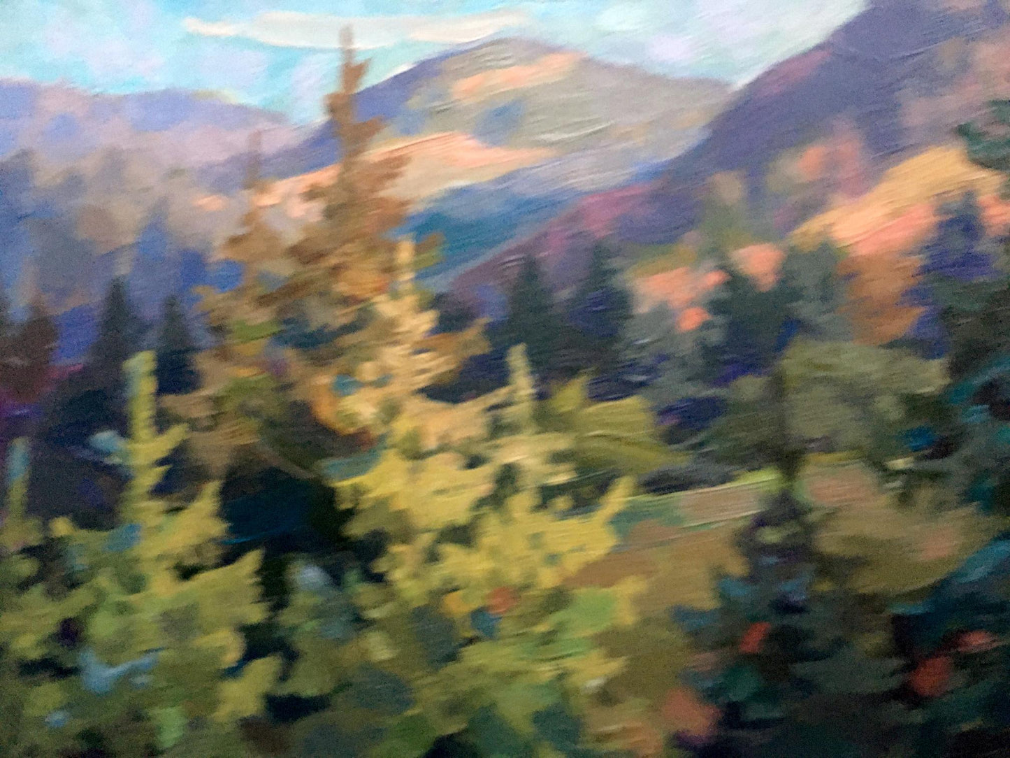 Oil painting Morning in the mountains Batrakov Vladimir Grigorievich
