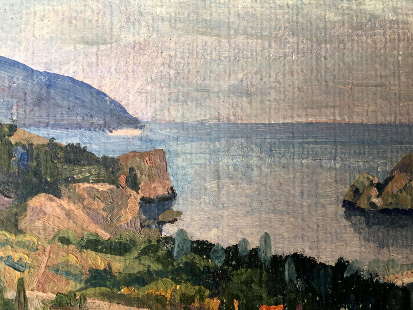 Oil painting Near the mountain Batrakov Vladimir Grigorievich