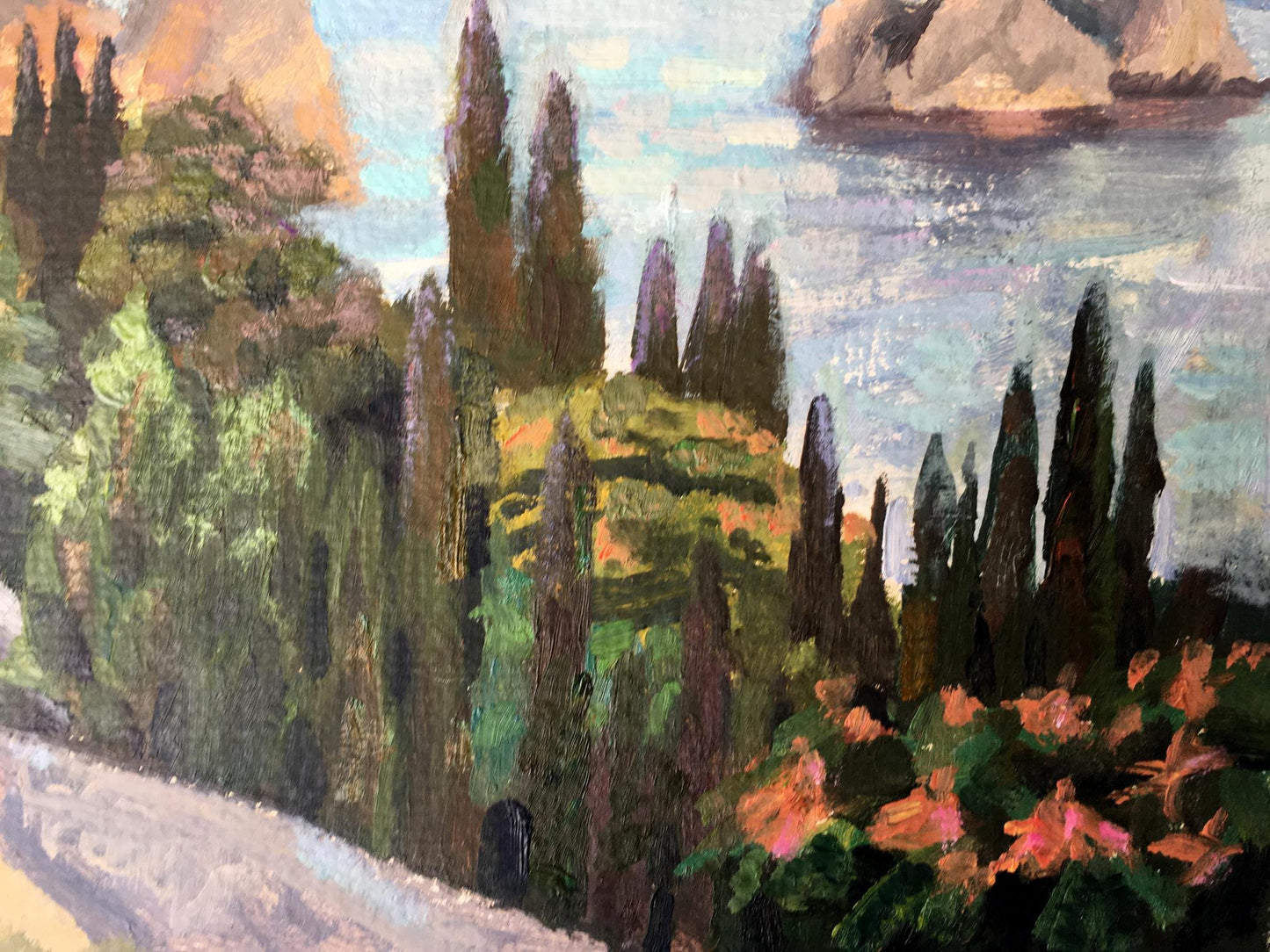 Oil painting Gurzuf Batrakov Vladimir Grigorievich