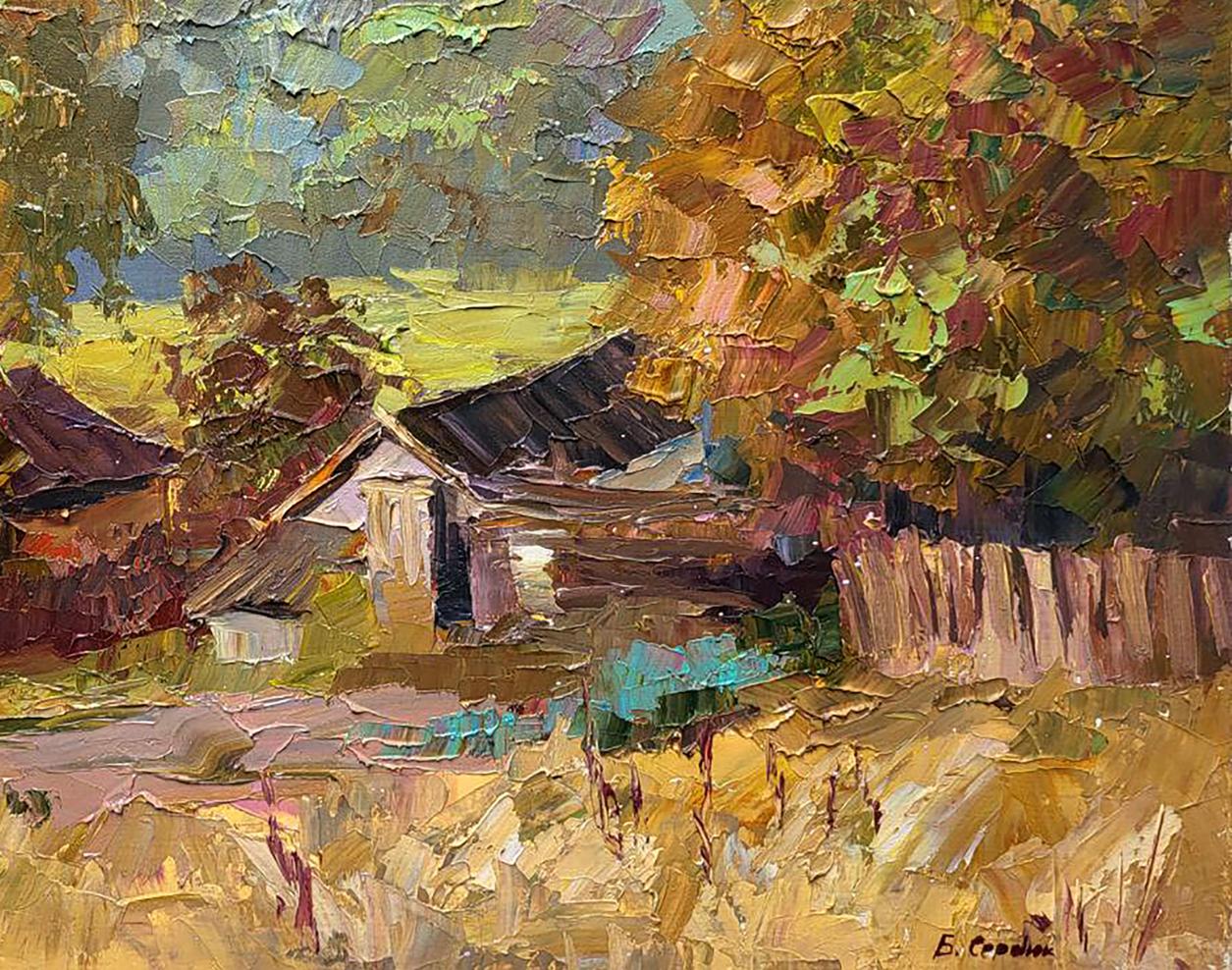 Oil painting October morning Serdyuk Boris Petrovich
