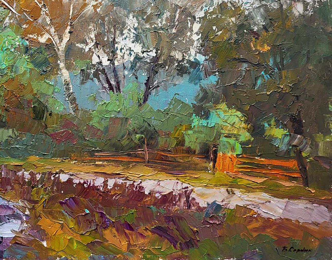 Oil painting The smell of rain Serdyuk Boris Petrovich