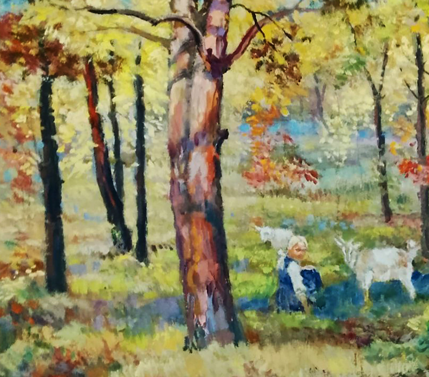 Oil painting Walk through the meadows Anatolii Duhnevich
