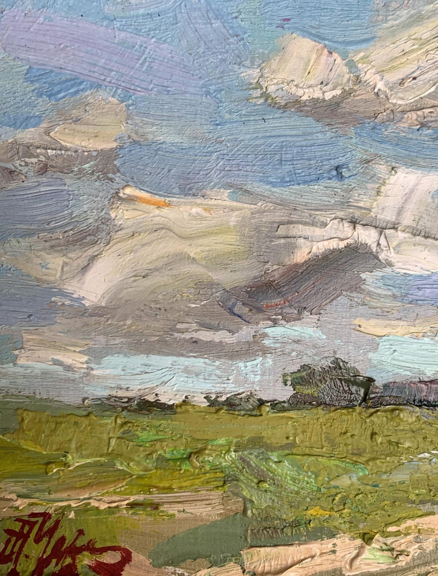 Oil painting Windy day Oleksiyander Cherednichenko