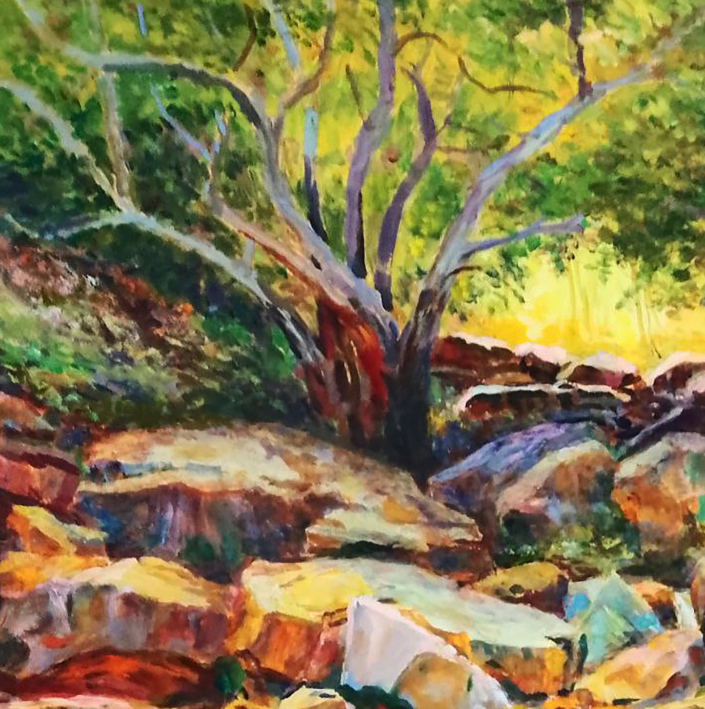 Oil painting Forest Lake Anatolii Duhnevich