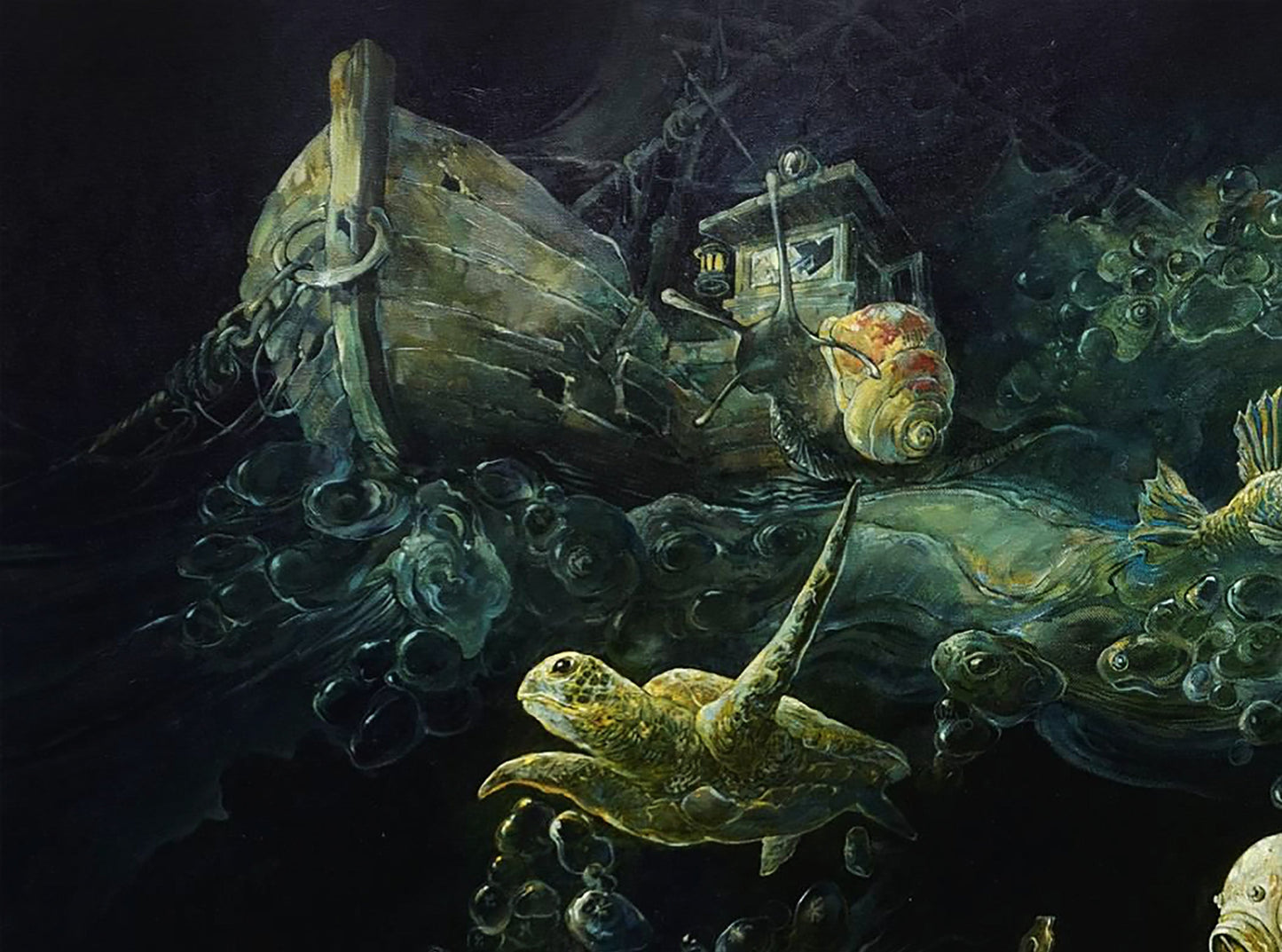 Oil painting fantasy surrealism Seeker Yuriy Laptev