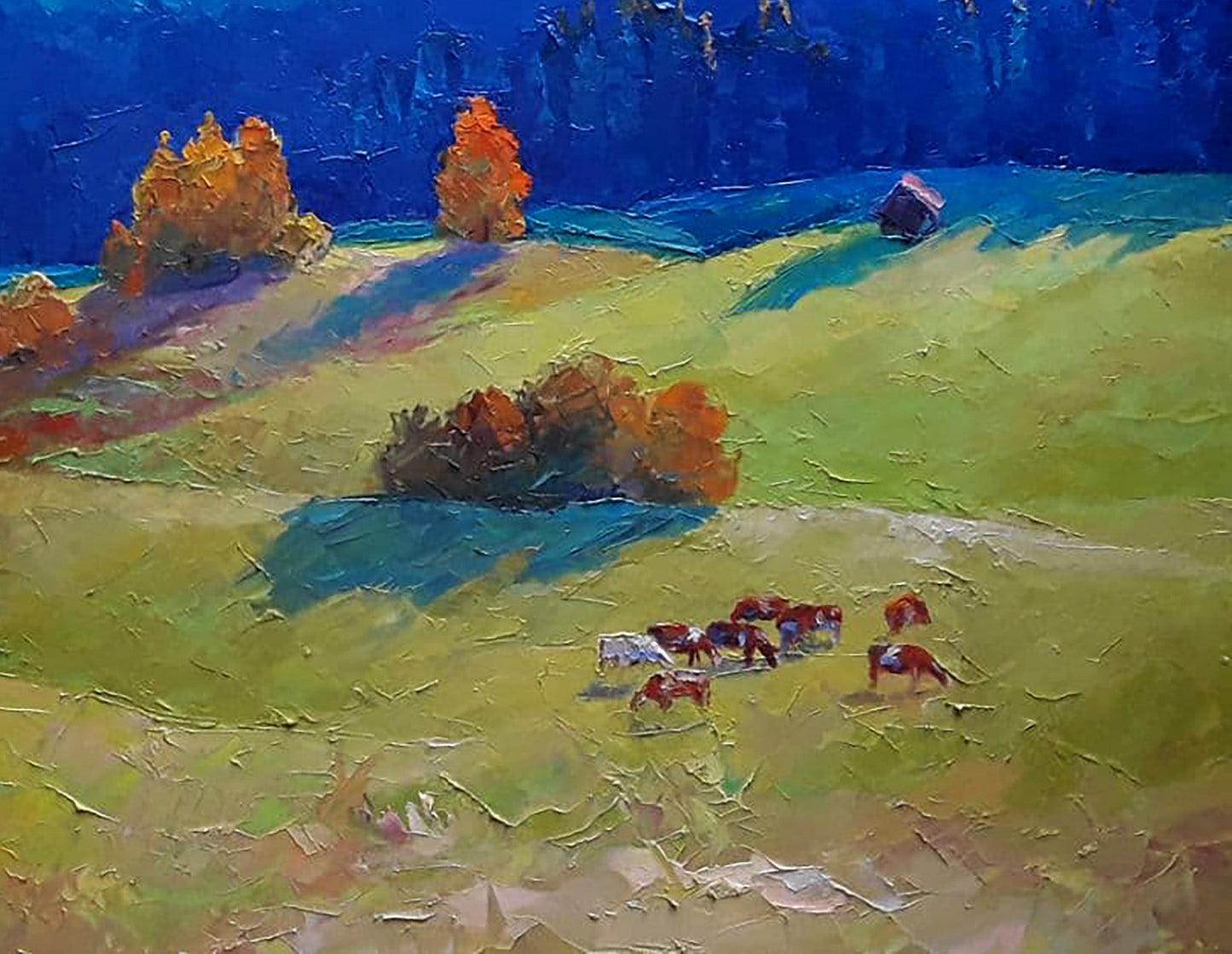 Oil painting Sunny meadows Serdyuk Boris Petrovich