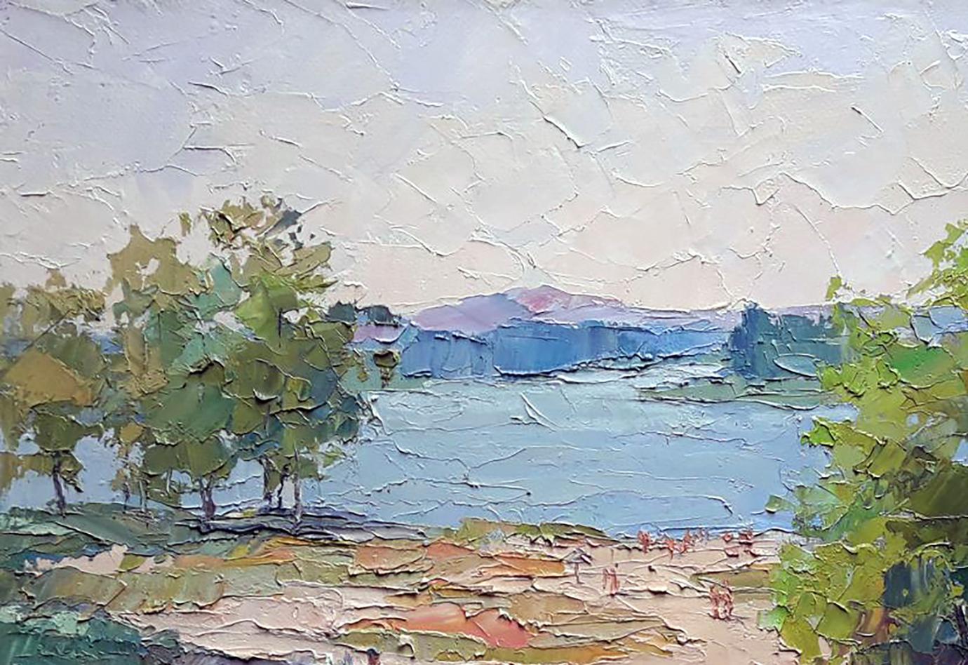 Oil painting Near the Dnipro Serdyuk Boris Petrovich